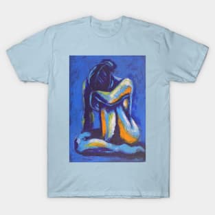 Blue Mood 1 - Female Nude T-Shirt